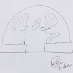 來自西班牙雕塑家–Nando Alvarez的手稿，輕盈流動(dòng)的圓弧，搭配波浪造型，就像是一座拱橋，串聯(lián)著東西方的文化與共存。