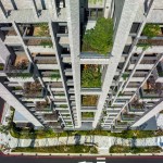 建築立面陽臺與露臺垂直綠化 實景圖