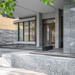 現(xiàn)代簡約的社區(qū)入口 實景圖