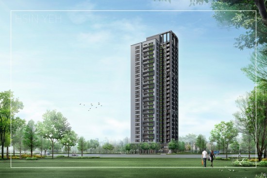 坐擁新竹縣府特區(qū)第一排，26層迎峰地標(biāo)，與綠意大境相迎為美。