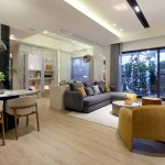 優(yōu)雅的廳房以開放式的動(dòng)線銜接，寬敞明亮之姿，與家人友人相聚，伴隨溫馨與嬉鬧，融為一景，編織成一幕幕美麗的回憶。