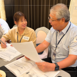 新業(yè)建設(shè)創(chuàng)辦人 穆椿松先生 與各部門主管一同參與，凝聚成長的養(yǎng)分，攜手同行。