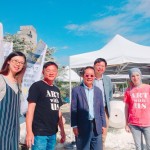 藝術家現(xiàn)場創(chuàng)作中?？粗髌吩谒囆g家巧手下逐漸成形，就像萬丈高樓平地起，雖有辛勞，但相信成就感終究會超越一切！