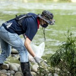 屈膝、彎腰，以謙卑的心態(tài)拾起人們圖方便而製造出的廢棄物，淨(jìng)溪的目的也是攔截100%本土創(chuàng)造出的垃圾，不讓其落入大海，任其於汪洋大海中漂流到世界各地。