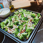 健康蔬食料理美味上桌！緩解了甜食的甜膩。