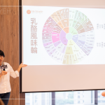 透過乳酪風(fēng)味輪，探索每一款不同的風(fēng)味口感，草本味、鹹味、菇味甚至是汗味，每種感受因人而異，豐富又有趣。