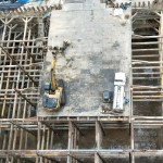 以俯瞰角度，築之細道地下室的土方開挖、整地工程已告完成！