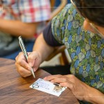 寫下活動的心得點滴，「手寫的文字」總讓人備感窩心，將今日這份舒心的感受化為文字，細細品味。