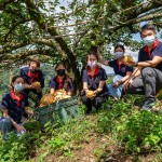 7年來(lái)，新業(yè)持續(xù)以行動(dòng)支持小農(nóng)，也實(shí)際參與上山採(cǎi)收水梨的過(guò)程，體會(huì)農(nóng)民們的辛勞，讓我們更珍惜當(dāng)下所擁有的。（圖右一為新業(yè)建設(shè)邱正光副總經(jīng)理）