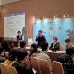 新業(yè)建設(shè) 邱正光 副總(圖中)代表致詞，歡迎並感謝抽空參與的每一位家族夥伴。