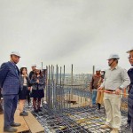 感謝天公作美使『大塊森鄰』上樑儀式全程無雨，讓眾人一同見證建築新里程。