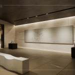 公設(shè)規(guī)劃竹南首座社區(qū)私人美術(shù)館，以藝術(shù)為生活落款，營造美感薰陶的日常氛圍。(圖為 新業(yè)恆一 公設(shè)3D示意圖)